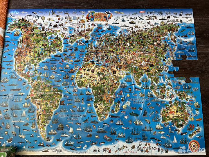 Детская карта мира