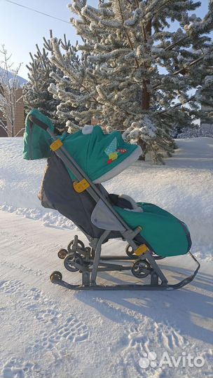 Детские санки коляска ника 7-2