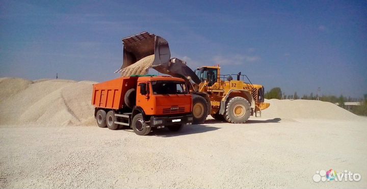 Песок, щебень