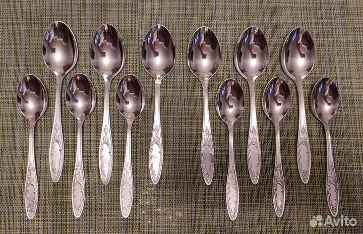 Набор столовых приборов мельхиор СССР новый