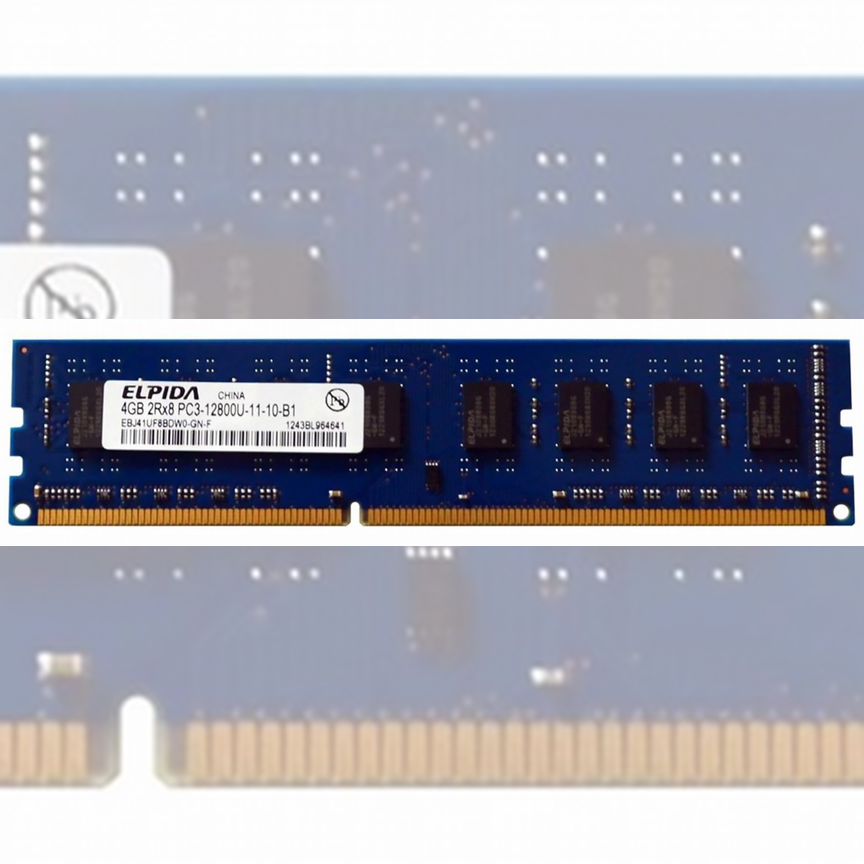 [EBJ41UF8BDW0-GN-F] Оперативная Память Elpida 4gb Ebj41uf8bdw0-Gn-F