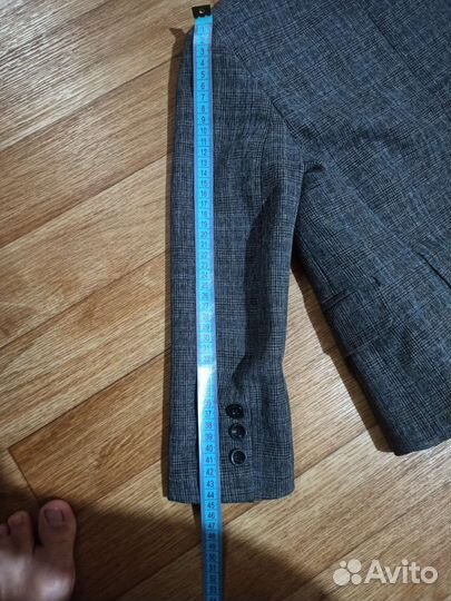 Школьный костюм серый в клеточку