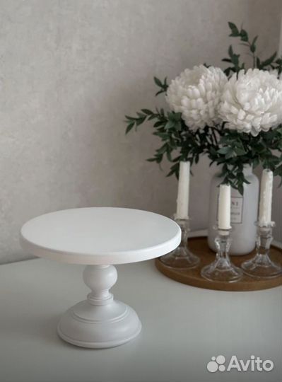 Подставка для торта деревянная, тортовница