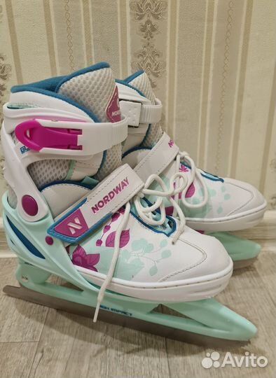 Коньки nordway раздвижные 31-36