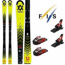 Новые Volkl Racetiger SL R FIS 155 + XComp 12 FW23