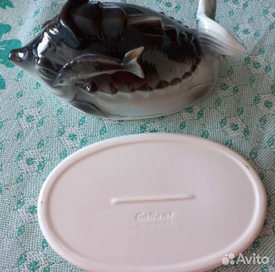 Икорница керамика Осетр