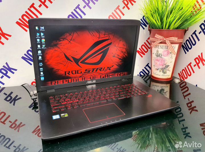 Игровой ноутбук Asus ROG i5 6300/GTX960/SSD 512гб