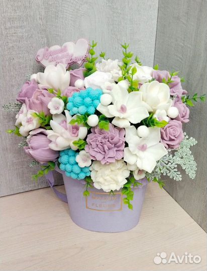 Букет цветов из мыла