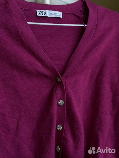 Кардиган zara розовый