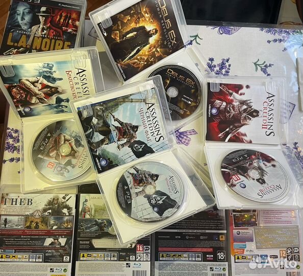 Игры на дисках PS3 (GTA V, Uncharted, AC и др)