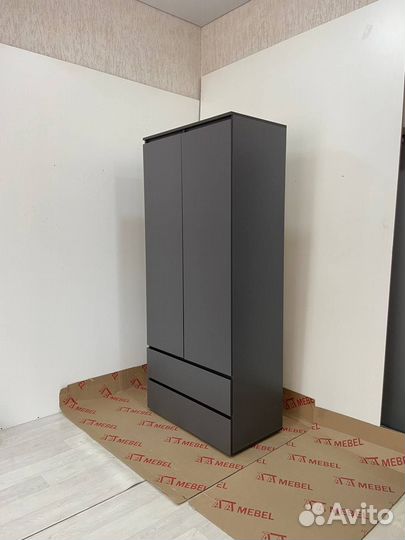 Шкаф новый распашной, графит в наличии