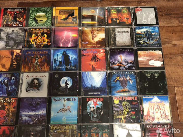 CD диски рок металл лицензия 77 штук