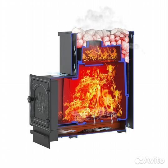 Печь везувий Сенсация 28 Антрацит (дт-4)