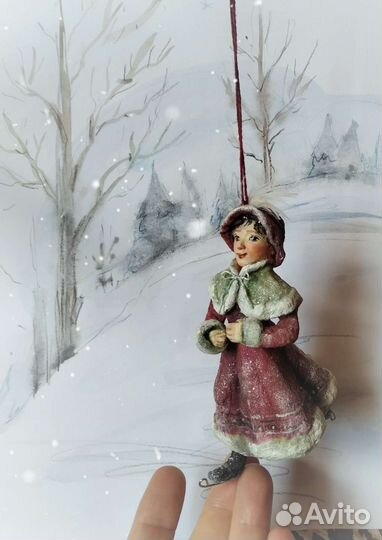 Игрушка новогодняя из ваты