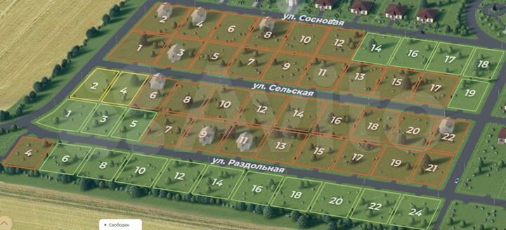 Участок 9,7 сот. (ИЖС)