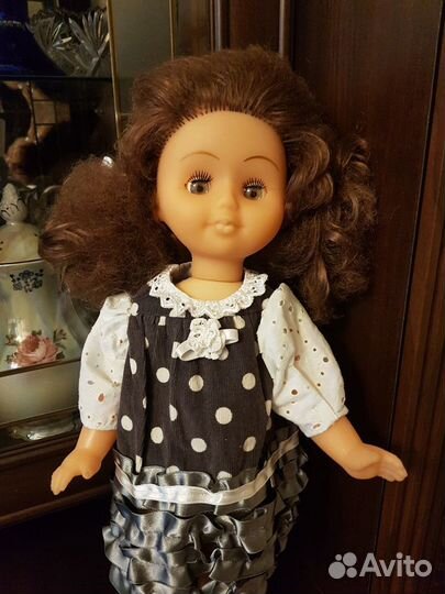 Кукла СССР с клеймом рост 48 см в одежде и обуви