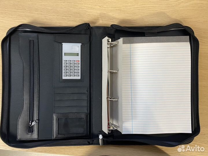 Папка кожаная с калькулятором