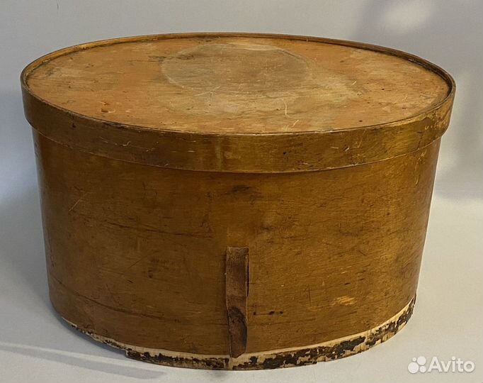 Старинная шляпная коробка Царская Россия