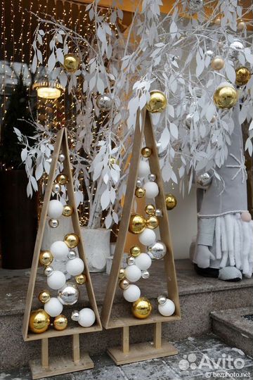 Новогоднее оформление витрин, Магазинов, салонов