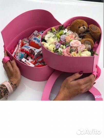 Коробки раздвижные сердце и круглые изготовление