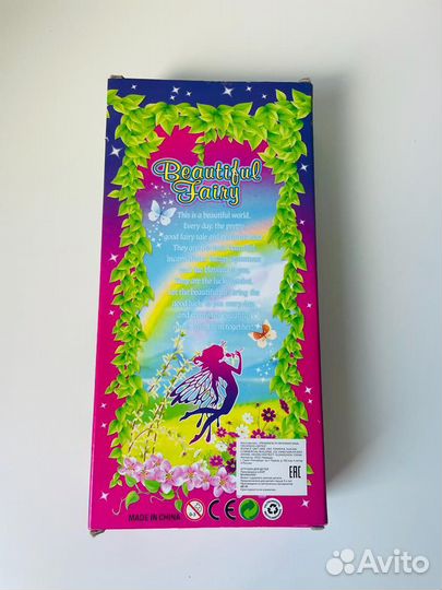 Новая игрушка кукла фея с крыльями в коробке
