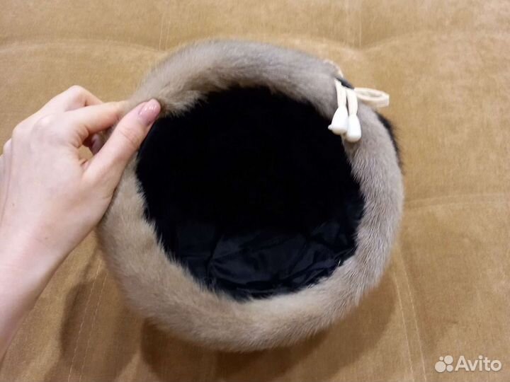 Шапка норковая женская 56 р