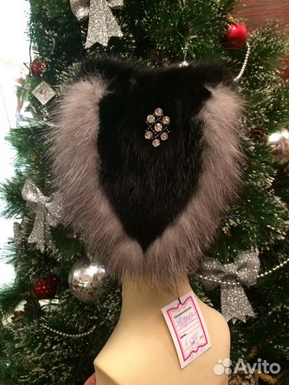 Шапка женская из норки Новая