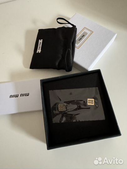 Серьги Miu Miu оригинал новые