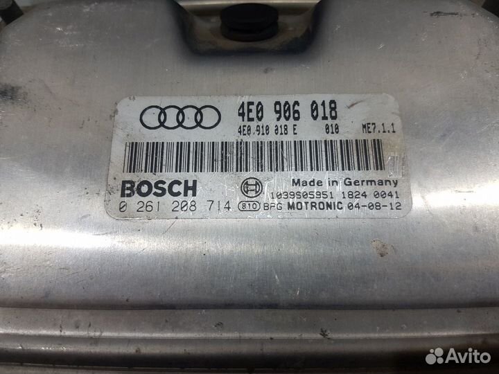 Блок управления двигателем 6.0 W12 Audi a8 ауди а8