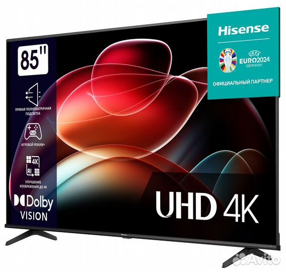 Телевизор Hisense 85A6K, черный