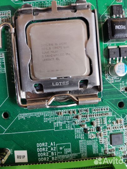 Комплект P35D2-A7 (775, Q9300 4 ядра, 4 гига DDR2)