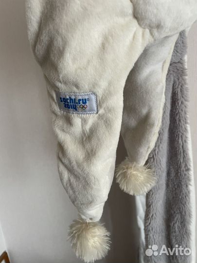 Шапка Белый мишка и Ю-лайка