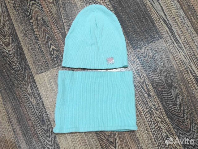 Шапка и снуд в рубчик