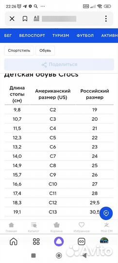 Сандалии для девочки Crocs C12