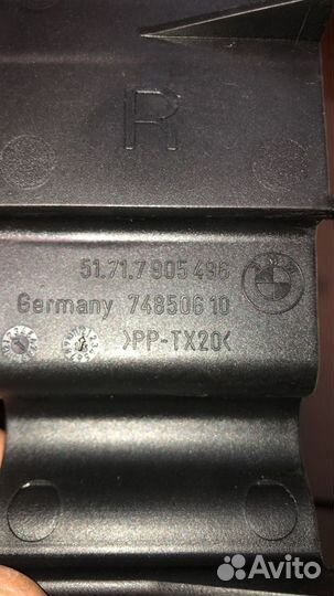 Воздухозаборник BMW 5 (E60) радиатора правый