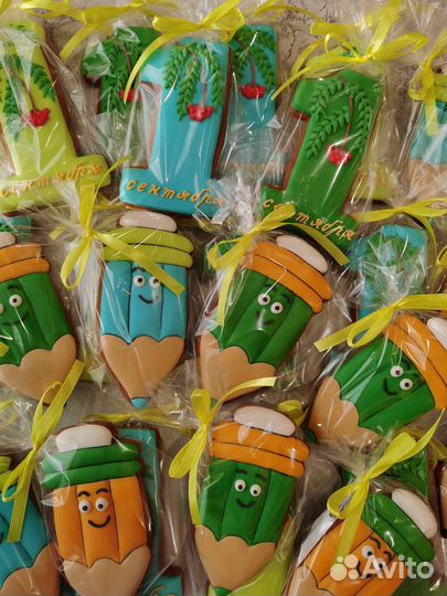 Имбирные пряники на 1 сентября пряничные букеты