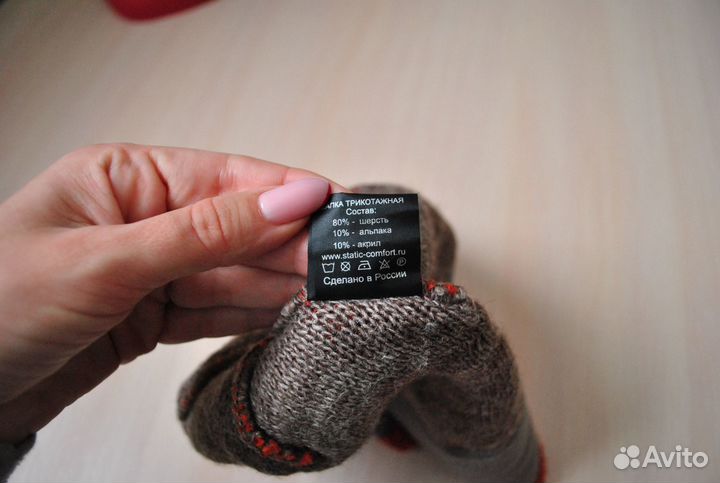 Шапка + шарф кирпичного цвета женская