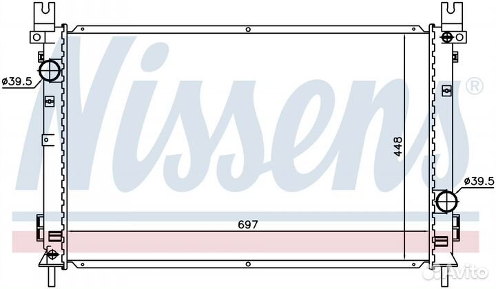 Радиатор охлаждения двс chrysler pacifica (2004) 3