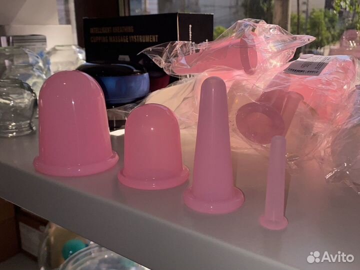 Массажные банки силиконовые вакуумные