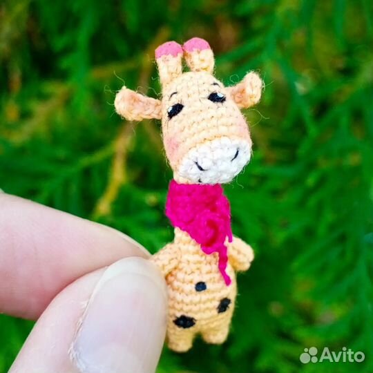 Амигуруми Жираф карманный