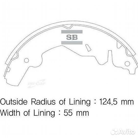 Колодки тормозные барабанные Sangsin SA070
