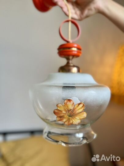 Светильник подвесной СССР винтаж DIY