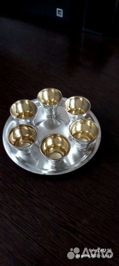 Набор из 6 стопок на подносе Винтах СССР