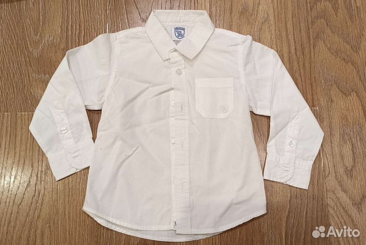 Рубашки белые р92 р98