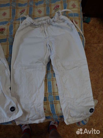 Кимоно детское для дзюдо куртка штаны пояс