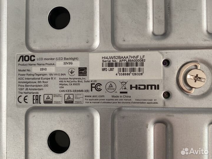 Монитор AOC на запчасти