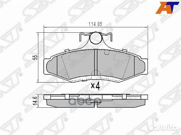 Колодки тормозные зад ssangyong korando 96-07/M