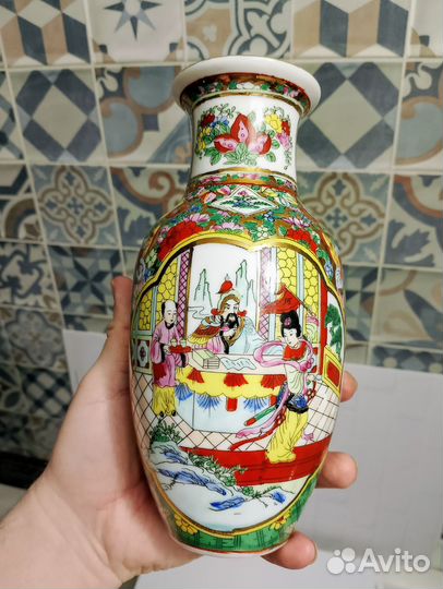 Ваза для цветов ручная роспись Китай Чашки кофейны