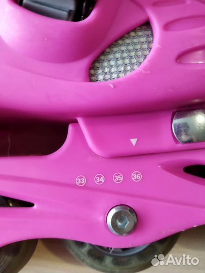 Роликовые коньки раздвижные с защитой