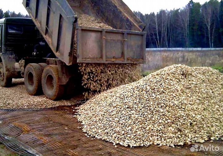 Щебень известняковый с доставкой